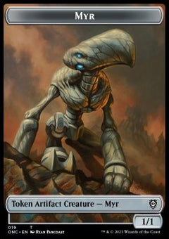 Myr Token (A 1/1) // Thopter Token (A 1/1)⁣ - Commander: Phyrexia: All Will Be One: Extras⁣ (Token)⁣ [T 19/21]