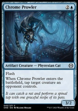 Chrome Prowler⁣ - Phyrexia: All Will Be One⁣ (Common)⁣ [45]