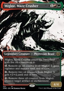 Migloz, Maze Crusher (V.1)⁣ - Phyrexia: All Will Be One: Extras⁣ (Rare)⁣ [321]
