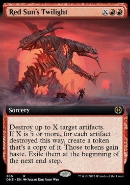 Red Sun's Twilight⁣ - Phyrexia: All Will Be One: Extras⁣ (Rare)⁣ [386]