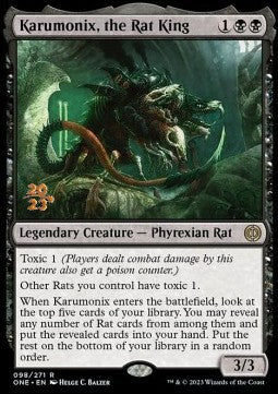 Karumonix, the Rat King (V.1) - Phyrexia: All Will Be One: Promos (Rare) [PONE-98]