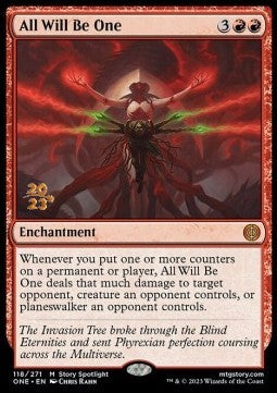 All Will Be One (V.1) - Phyrexia: All Will Be One: Promos (Mythic) [PONE-118]