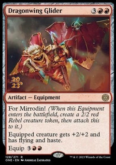 Dragonwing Glider (V.1) - Phyrexia: All Will Be One: Promos (Rare) [PONE-128]