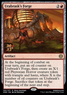 Urabrask's Forge (V.1) - Phyrexia: All Will Be One: Promos (Rare) [PONE-153]