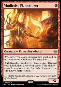 Vindictive Flamestoker (V.1) - Phyrexia: All Will Be One: Promos (Rare) [PONE-154]