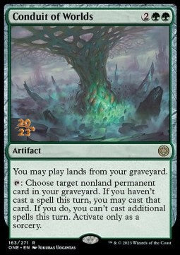 Conduit of Worlds (V.1) - Phyrexia: All Will Be One: Promos (Rare) [PONE-163]