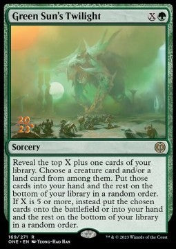 Green Sun's Twilight (V.1) - Phyrexia: All Will Be One: Promos (Rare) [PONE-169]