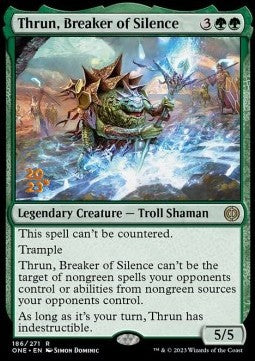 Thrun, Breaker of Silence (V.1) - Phyrexia: All Will Be One: Promos (Rare) [PONE-186]