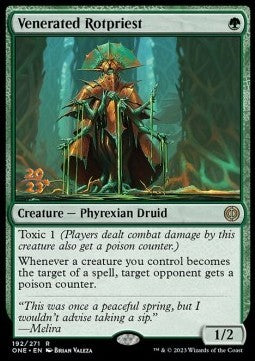 Venerated Rotpriest (V.1) - Phyrexia: All Will Be One: Promos (Rare) [PONE-192]