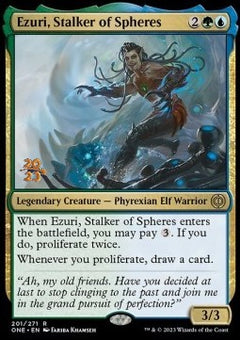 Ezuri, Stalker of Spheres (V.1) - Phyrexia: All Will Be One: Promos (Rare) [PONE-201]