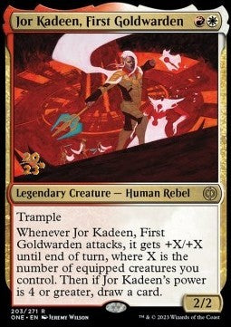 Jor Kadeen, First Goldwarden (V.1) - Phyrexia: All Will Be One: Promos (Rare) [PONE-203]