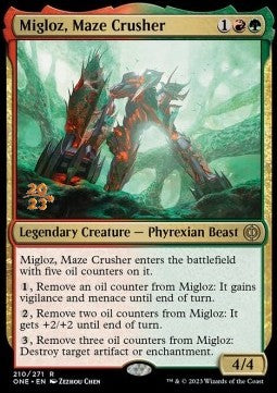 Migloz, Maze Crusher (V.1) - Phyrexia: All Will Be One: Promos (Rare) [PONE-210]