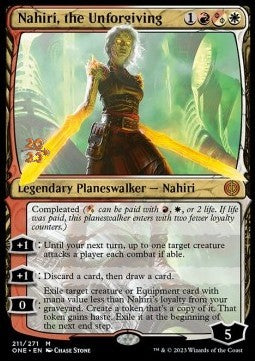 Nahiri, the Unforgiving (V.1) - Phyrexia: All Will Be One: Promos (Mythic) [PONE-211]