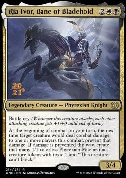 Ria Ivor, Bane of Bladehold (V.1) - Phyrexia: All Will Be One: Promos (Rare) [PONE-214]