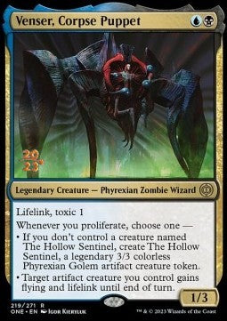 Venser, Corpse Puppet (V.1) - Phyrexia: All Will Be One: Promos (Rare) [PONE-219]