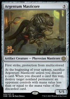Argentum Masticore (V.1) - Phyrexia: All Will Be One: Promos (Rare) [PONE-222]