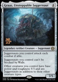 Graaz, Unstoppable Juggernaut (V.1) - Phyrexia: All Will Be One: Promos (Rare) [PONE-229]
