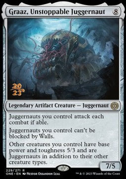 Graaz, Unstoppable Juggernaut (V.1) - Phyrexia: All Will Be One: Promos (Rare) [PONE-229]