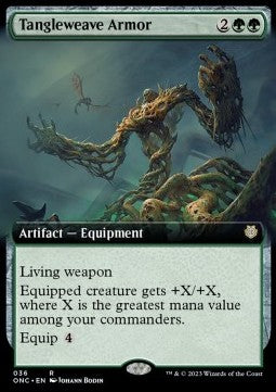 Tangleweave Armor⁣ - Commander: Phyrexia: All Will Be One: Extras⁣ (Rare)⁣ [36]