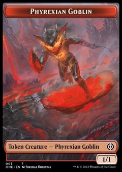 Phyrexian Goblin Token (R 1/1) // Phyrexian Mite Token (A 1/1)⁣ - Phyrexia: All Will Be One: Extras⁣ (Token)⁣ [T 3/11]