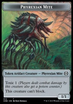 Phyrexian Mite Token (A 1/1) // Rebel Token (R 2/2)⁣ - Phyrexia: All Will Be One: Extras⁣ (Token)⁣ [T 12/5]