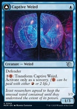 Captive Weird // Compleated Conjurer⁣ - March of the Machine⁣ (Uncommon)⁣ [49]