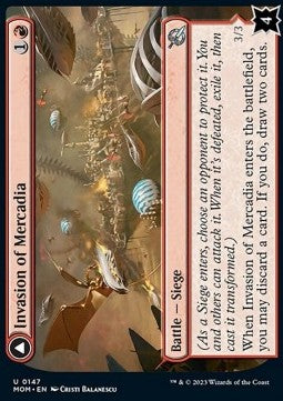 Invasion of Mercadia // Kyren Flamewright⁣ - March of the Machine⁣ (Uncommon)⁣ [147]