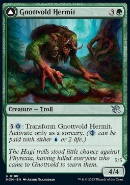 Gnottvold Hermit // Chrome Host Hulk⁣ - March of the Machine⁣ (Uncommon)⁣ [188]