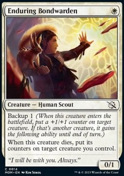 Enduring Bondwarden⁣ - March of the Machine⁣ (Common)⁣ [14]