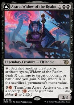 Ayara, Widow of the Realm // Ayara, Furnace Queen⁣ - March of the Machine⁣ (Rare)⁣ [90]
