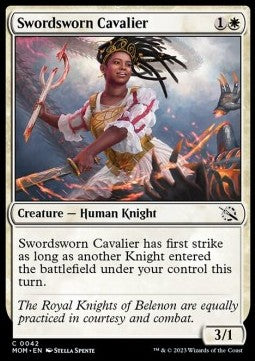 Swordsworn Cavalier⁣ - March of the Machine⁣ (Common)⁣ [42]