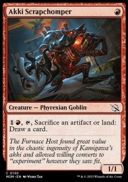 Akki Scrapchomper⁣ - March of the Machine⁣ (Common)⁣ [130]