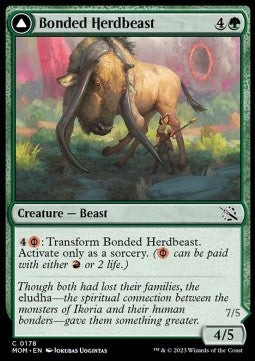 Bonded Herdbeast // Plated Kilnbeast⁣ - March of the Machine⁣ (Common)⁣ [178]