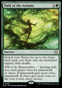 Path of the Animist⁣ - Commander: March of the Machine⁣ (Rare)⁣ [38]