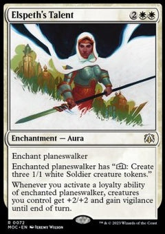 Elspeth's Talent⁣ - Commander: March of the Machine⁣ (Rare)⁣ [72]