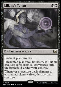 Liliana's Talent⁣ - Commander: March of the Machine⁣ (Rare)⁣ [76]