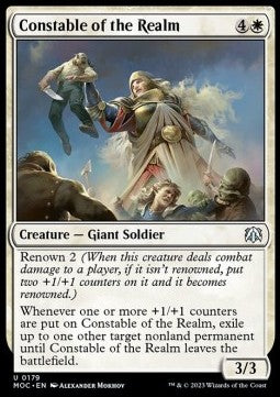 Constable of the Realm⁣ - Commander: March of the Machine⁣ (Uncommon)⁣ [179]