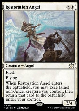 Restoration Angel⁣ - Commander: March of the Machine⁣ (Rare)⁣ [201]
