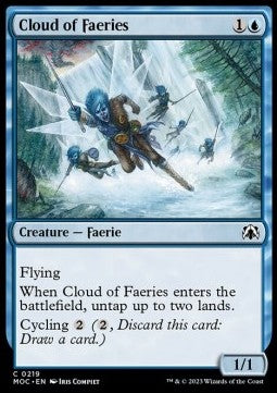 Cloud of Faeries⁣ - Commander: March of the Machine⁣ (Common)⁣ [219]