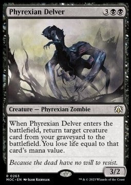 Phyrexian Delver⁣ - Commander: March of the Machine⁣ (Rare)⁣ [263]