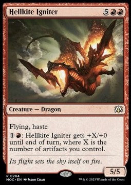 Hellkite Igniter⁣ - Commander: March of the Machine⁣ (Rare)⁣ [284]