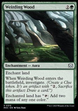 Weirding Wood⁣ - Commander: March of the Machine⁣ (Uncommon)⁣ [315]