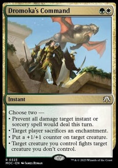 Dromoka's Command⁣ - Commander: March of the Machine⁣ (Rare)⁣ [323]