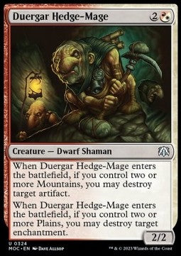 Duergar Hedge-Mage⁣ - Commander: March of the Machine⁣ (Uncommon)⁣ [324]