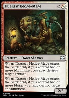 Duergar Hedge-Mage⁣ - Commander: March of the Machine⁣ (Uncommon)⁣ [324]