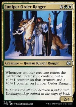 Juniper Order Ranger⁣ - Commander: March of the Machine⁣ (Uncommon)⁣ [330]