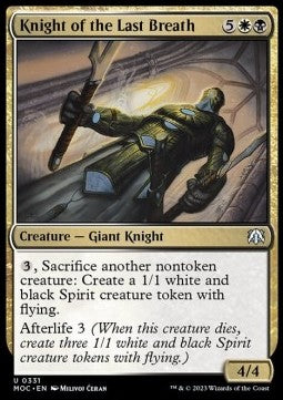 Knight of the Last Breath⁣ - Commander: March of the Machine⁣ (Uncommon)⁣ [331]