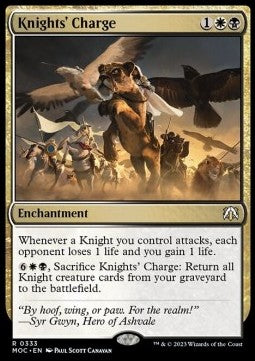 Knights' Charge⁣ - Commander: March of the Machine⁣ (Rare)⁣ [333]