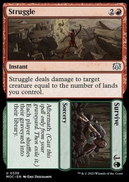 Struggle // Survive⁣ - Commander: March of the Machine⁣ (Uncommon)⁣ [339]