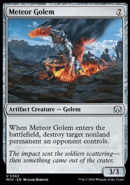 Meteor Golem⁣ - Commander: March of the Machine⁣ (Uncommon)⁣ [363]
